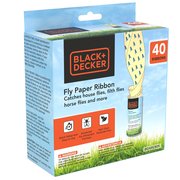 Black & Decker Fly Trap Paper Strips  Gnat Traps for House  40 Pack 2pk-BDXPC805